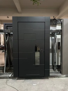 <span class=keywords><strong>Puerta</strong></span> de Seguridad <span class=keywords><strong>Exterior</strong></span> de Lujo Más Vendida, Manija Larga Moderna con Cerradura Inteligente y Luz, de Aluminio Fundido para Villas, Apartamentos y Hoteles - Product Image 2