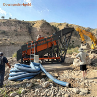 Installation de Lavage d'Or Alluvial Tout-Terrains One Plant All Terrains Gold Shaker Deck 100 Tonnes/Heure avec Tamisage de Minerai pour la Capture de l'Or Fin