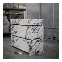 Bassin en marbre naturel Pierre Vanité Salle de bain Cabinet Bol Bain Vanités Lavabos Viola Violet Hôtel Calacatta Viola Cabinet
