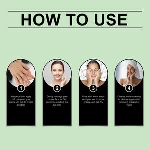 Nettoyant à la Centella Asiatica qui nettoie en douceur les pores de la peau du visage, hydrate, rafraîchit et hydrate. Nettoyant facial. - Product Image 2