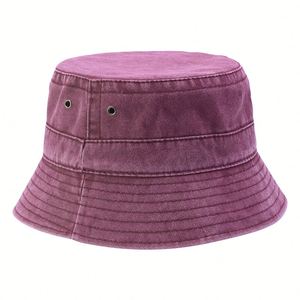 Custom Color <b>Bucket</b> <b>Hat</b> Custom Print <b>Reversible</b> Foldable Big Brim <b>Bucket</b> <b>Hat</b> Sunproof Plain Cotton <b>Bucket</b> <b>Hat</b> - Product Image 1