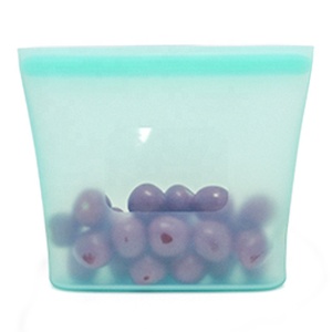 Food Storage Bags New Arrivals Trending Product Food Grade Reusable Silicone Food Storage Bags