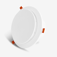 Diffuseur d'air frais en plastique ABS rond détachable pour système de ventilation HVAC, couverture de ventilation réglable pour intérieur