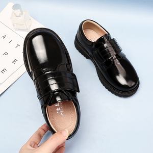 Zapatos Oxford Negros de Cuero Genuino, Estilo Británico, para Niños de Primaria y Secundaria, Zapatos de Vestir para Escolares - Product Image 3