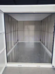 Steel Prefab Container Storage Self Storage Assemble Foldable Mobile Container Stackable Flat Pack Portable Storage Units