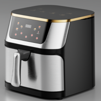 Dernières nouveautés Friteuse freidora intelligente personnalisée 8L Grand grille-pain poulet entier Flyer à air en acier inoxydable