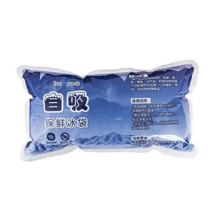 large size food shipping ice bags frozen food transport self priming ice pack for shipping fish