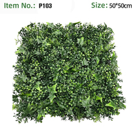 Panneau mural de haie artificielle en buis, feuillage mixte, écologique, résistant aux UV, en plastique, pour intérieur et extérieur, hôtel