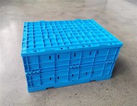 Caisse de manutention pliable en plastique PP, empilable, pour entrepôt