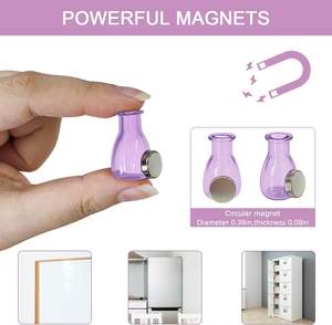 <b>Mini</b> Vase Magnets 6Pack Eco-Friendly Durable Polyresin Cute 3D Shape Magnetic Fridge Decor for Office <b>Locker</b> - Product Image 4