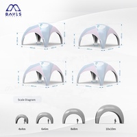 Tienda inflable X, tienda inflable de PVC transpirable, logotipo personalizable, tienda impermeable y resistente al viento para