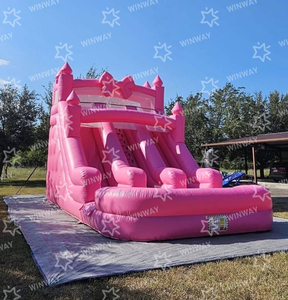 <span class=keywords><strong>Château</strong></span> gonflable commercial rose, aire <span class=keywords><strong>de</strong></span> jeux gonflable, parc aquatique, toboggans aquatiques gonflables avec piscine - Product Image 4