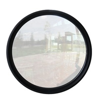 Fenêtre circulaire en aluminium fixe, style rétro, fenêtre ronde, pour le ménage
