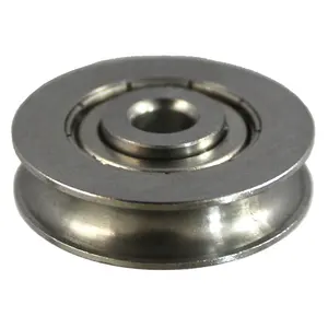 Alta qualidade full metal forma de U roda do rolo da polia de aço para portão deslizante