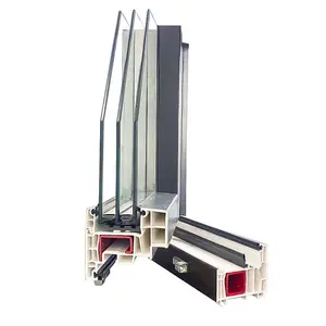 Extrusion de plastique personnalisé Fenêtres intérieures et extérieures de haute qualité Autres portes Profil pvc