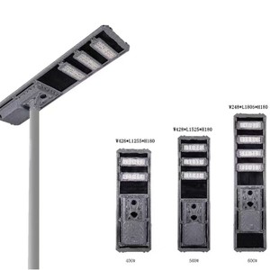 ไฟถนนพลังงานแสงอาทิตย์ 700W 600W 500W LED อลูมิเนียมอัลลอยด์ ติดผนังภายนอก แผงโซลาร์เซลล์แบบโมโนไซร์ รับประกัน 5 ปี - Product Image 4