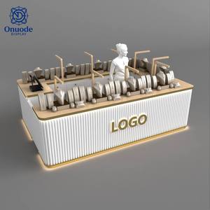Kiosco de Joyería y Accesorios Personalizados |   Puesto de Venta de Joyería de Lujo |   Mostrador con Pantalla LED y Accesorios para Comercios Minoristas - Product Image 1