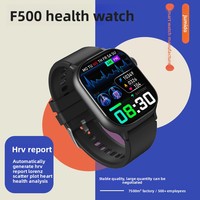 Reloj con Tarjeta 4G F500 de Grado Médico, ECG, Pantalla IPS Cuadrada, Correa de Silicona, Detección de Frecuencia Cardíaca las 24 Horas, Alarma SOS de Caídas, Contesta Llamadas