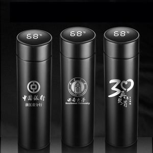 Vente d'usine - Bouteille isotherme 500 ml avec affichage LED de la température, en acier inoxydable, bouteille d'eau intelligente avec filtre, Termo - Product Image 3