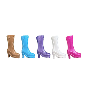 Nouvelles chaussures de poupée à talons hauts et semelles épaisses à lacets, bottes Martin montantes à lacets de 6 pouces et bottes de chevalier pour poupées, vente en gros - Product Image 1