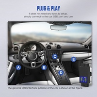 Connecteur d'alimentation OBD automobile MRCARTOOL, adaptateur de sortie OBD II 12V pour voiture, convertisseur de prise multifonction avec 2 ports d'alimentation USB
