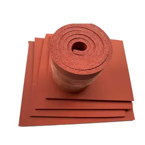 Heat resistant silicone foam rubber sheet for thermal transfer machine or garment steamer
