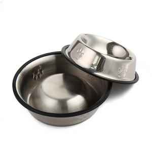 Cuencos de lujo personalizados para perros, plato de alimentación, Bases de goma antideslizantes, tazón de perro de acero inoxidable, venta al por mayor - Product Image 4