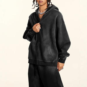 Sweats à capuche épais et sweats à capuche oversize pour hommes, sweats à capuche 3D de qualité supérieure avec un design vintage délavé pour le streetwear - Product Image 2