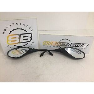 Specchietti Retrovisori per Moto Systembike, Set Universale Nero - Product Image 1