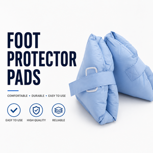 Coussin de protection médical pour le talon, en coton à mémoire de forme, soulagement de la pression, coussin pour les pieds, manchon anti-chute pour les soins des pieds, pour usage hospitalier et domestique - Product Image 1