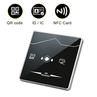 Système de contrôle d'accès pour porte en ABS avec lecteur Wiegand, code QR et RFID, et Wi-Fi, distance de lecture jusqu'à 8 cm