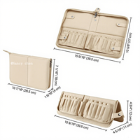 Sac de rangement pour pinceaux cosmétiques de grande capacité personnalisé Sac de pinceaux de maquillage avec compartiment debout