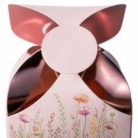 Boîte cadeau personnalisée imprimée, boîte en papier floral, emballage rigide pour bonbons et cadeaux