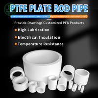 Résistance aux hautes températures 260 ℃   Plaque en polytétrafluoroéthylène blanche, service de découpe sur mesure, feuille de PTFE vierge à 100%, personnalisée