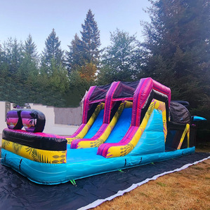 Toboggan gonflable commercial, parcours d'obstacles aquatique, parcours d'obstacles <span class=keywords><strong>pour</strong></span> piscine, extérieur, <span class=keywords><strong>pour</strong></span> adultes et enfants - Product Image 3