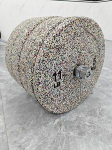 Pelat Beban Barbell Logo Kustom 20kg Pelat Bumper Karet Diskon Pelat Beban Bumper Latihan yang Dapat Disesuaikan - Product Image 3