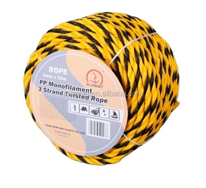 Dây Thừng <span class=keywords><strong>Polypropylene</strong></span> Xoắn 3 Sợi Màu Vàng Cho Các Dự Án DIY Sử Dụng Thương Mại Hàng Hải - Product Image 2