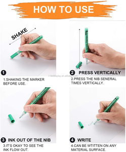 Thêm Tốt Mẹo 12 Acrylic Sơn Đánh Dấu Bút, Vải Đánh Dấu Cho Dệt May, Đá, Gỗ, Giấy, Vải Tự Làm Nguồn Cung Cấp Nghệ Thuật Cho Trẻ Em - Product Image 4