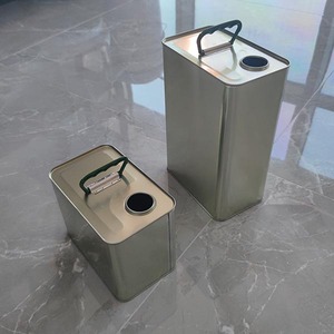 Bidons en fer blanc de 2L à 5L pour huile de palme et d'olive raffinée, conteneurs rectangulaires en fer blanc pour usage <span class=keywords><strong>alimentaire</strong></span> - Product Image 3