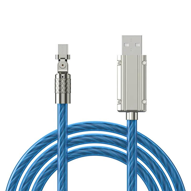 Streamer data cable super fast charge, with gold wire head, wear-resistant and durable streamer colors can be selected