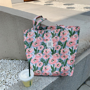 2024 nouvelle mode conception personnalisée femmes toile <span class=keywords><strong>sac</strong></span> à bandoulière luxe fermeture éclair fourre-tout écologique réutilisable <span class=keywords><strong>cartable</strong></span> - Product Image 5
