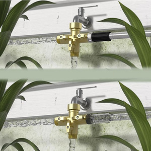 Raccord de tuyau en laiton 3/4 pouce fileté forgé pour l'irrigation de jardin avec vannes à trois voies - Product Image 5