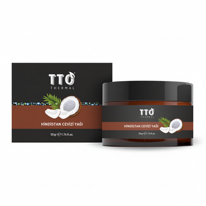 Huile de coco pure à 100% TTO Thermal 50gr, huile essentielle pressée à froid, raffermissante, anti-inflammatoire, hydratante, antibactérienne, soin du corps - Product Image 2