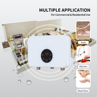 220V 5.5KW Smart petite taille chauffe-eau chauffe-eau électrique instantané sans réservoir hôtel geyser d'eau pour maison salle de bain utilisation