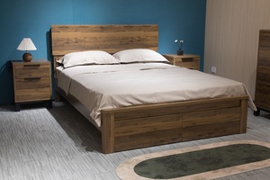Fornitore di fabbrica <span class=keywords><strong>letti</strong></span> <span class=keywords><strong>con</strong></span> struttura in legno moderni mobili per la casa in legno <span class=keywords><strong>con</strong></span> cassetto Stock doppio/Queen Size/letto King Size - Product Image 3