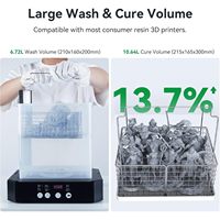 Station de lavage et de durcissement Creality UW-03 Orange, boîte rotative de durcissement UV 405 nm pour accessoires d'imprimante 3D à résine