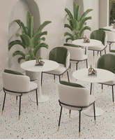 Meilleur prix ensemble de table et de chaises de café meubles de librairie de dessert bar négociation réception commerciale une table et deux chaises