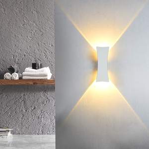 مصباح جداري LED عصري خارجي بإضاءة لأعلى ولأسفل، تركيبات إضاءة شمعدان مقاومة للماء، مصباح حائط من الألومنيوم للاستخدام الداخلي والخارجي - Product Image 6