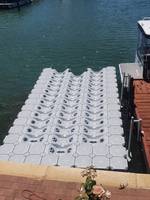Rampe de quai flottant avec blocs roulants pour bateaux en gros
