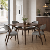 Finnite Nordic Light Works Chaise de salle à manger en bois massif Paquet souple simple Nouveau lot Vente directe pour les restaurants pour le thé Dîner